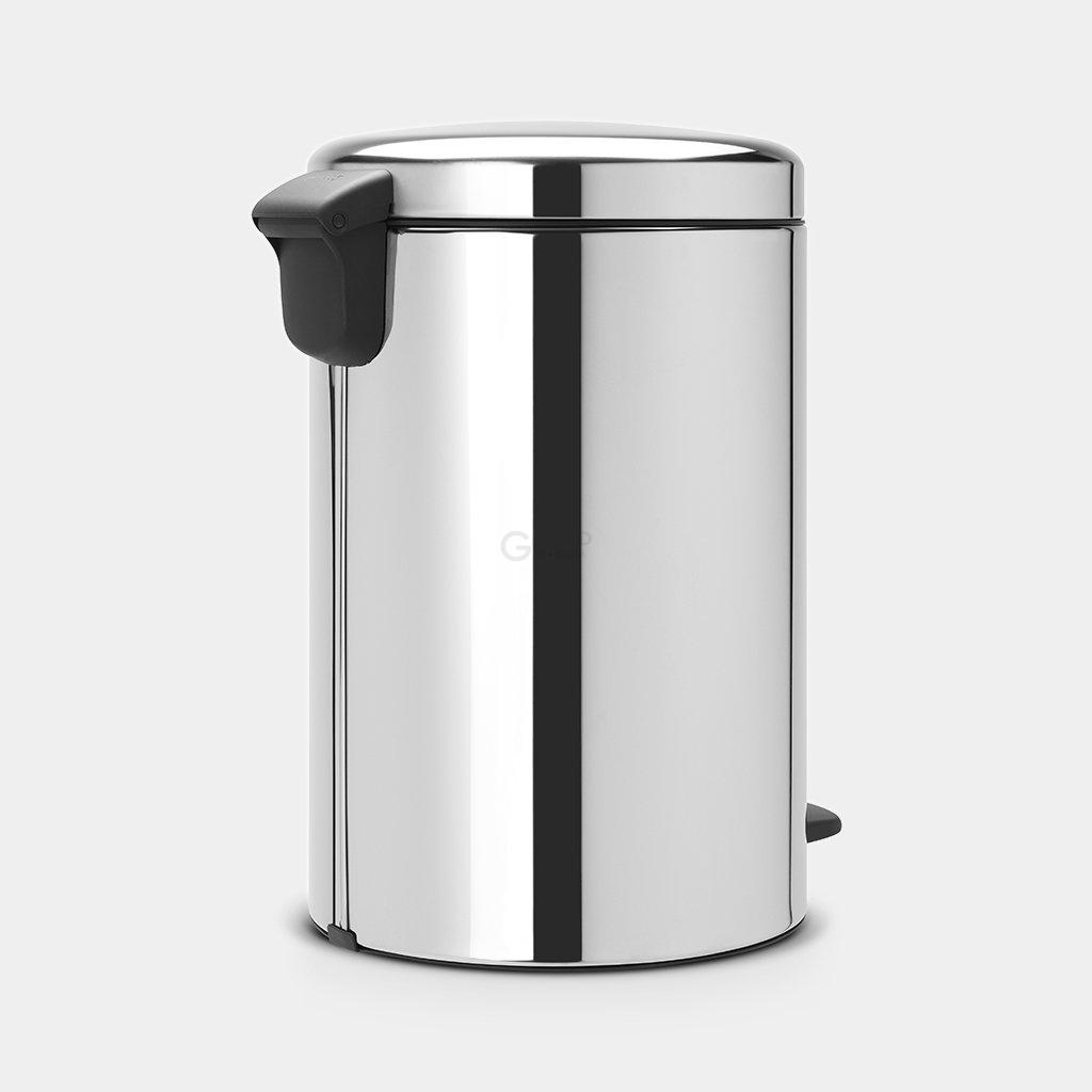 Brabantia Мусорный бак с педалью 20 л бесшумный стальной глянцевый NewIcon | https://grandposuda.com.ua