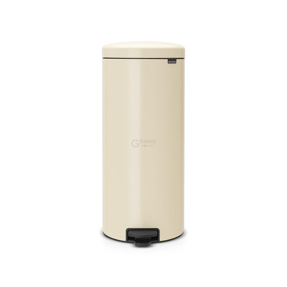 Brabantia Мусорный бак с педалью 30 л бесшумный миндальный NewIcon | https://grandposuda.com.ua