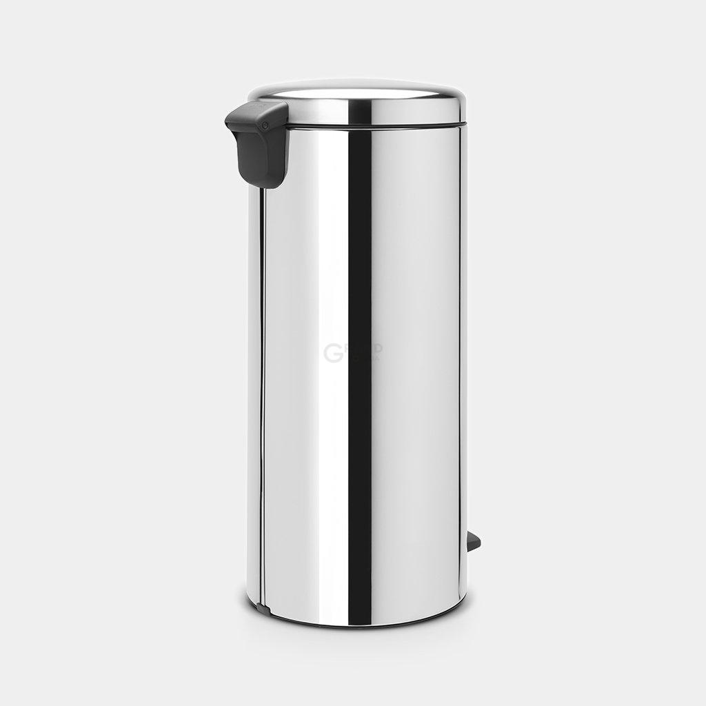 Brabantia Мусорный бак с педалью 30 л бесшумный стальной глянцевый NewIcon | https://grandposuda.com.ua