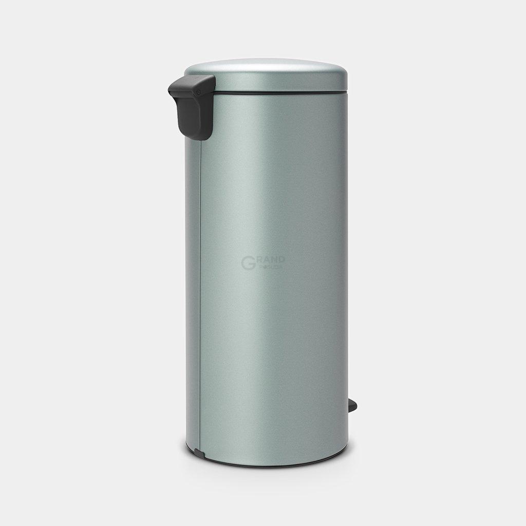 Brabantia Сміттєвий бак з педаллю 30 л безшумний мятний металік NewIcon | https://grandposuda.com.ua