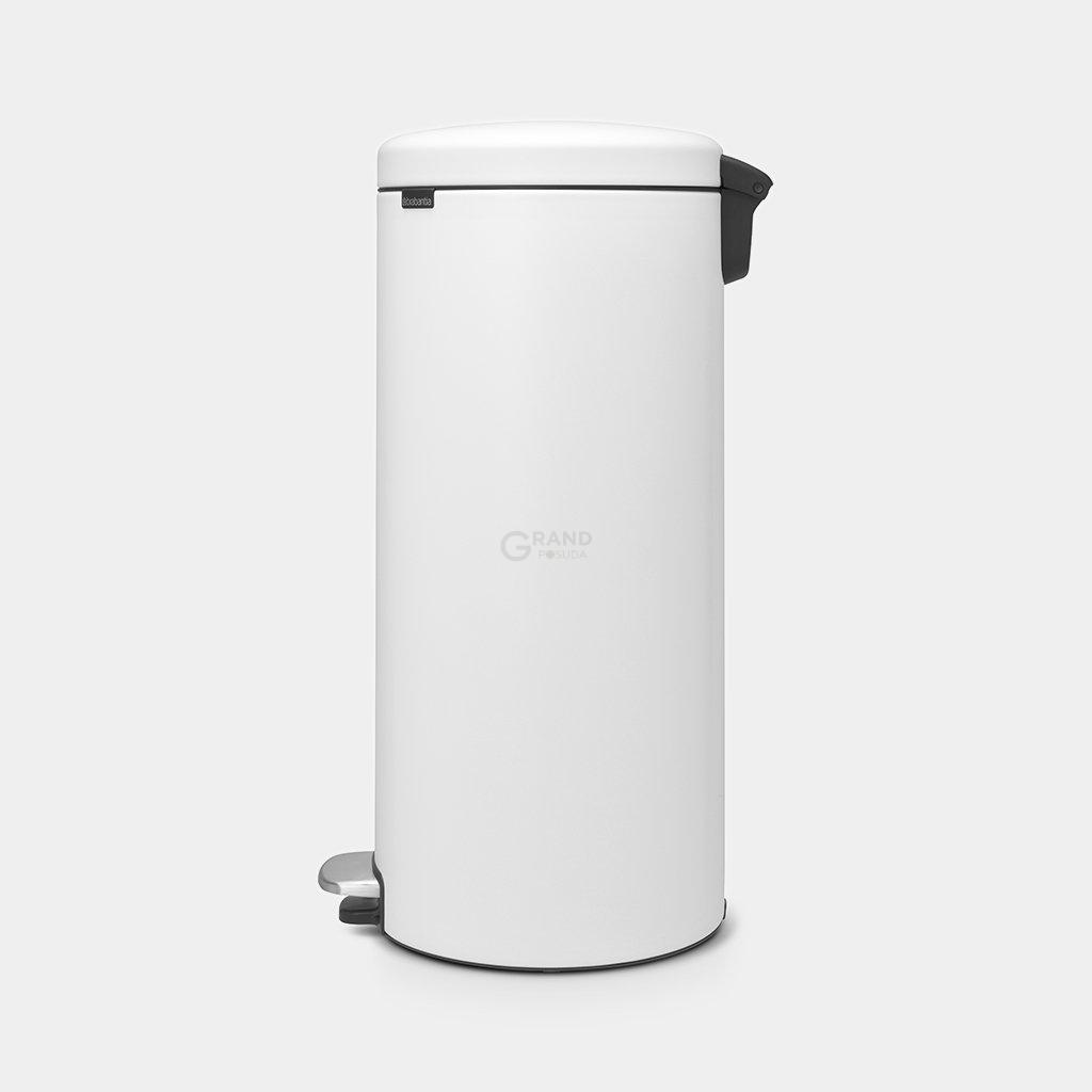 Brabantia Сміттєвий бак з педаллю 30 л безшумний мінерально-білий NewIcon | https://grandposuda.com.ua