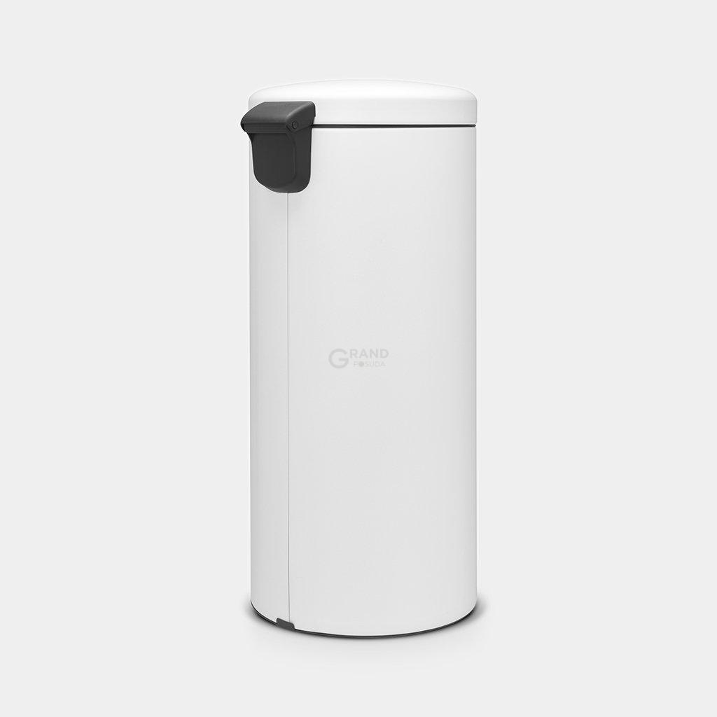 Brabantia Сміттєвий бак з педаллю 30 л безшумний мінерально-білий NewIcon | https://grandposuda.com.ua