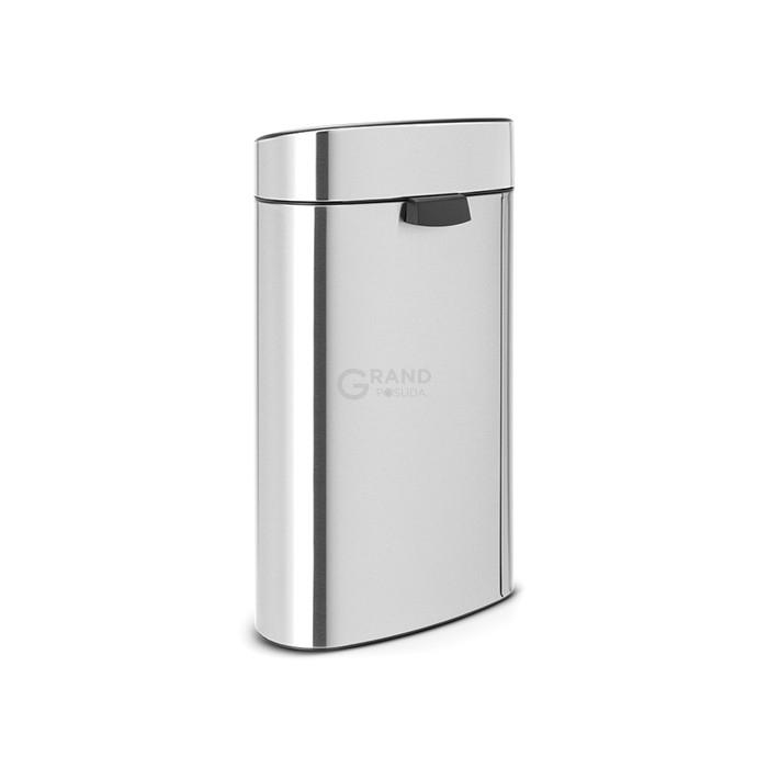 Brabantia Сміттєвий бак 40 л матова сталь Touch Bin | https://grandposuda.com.ua