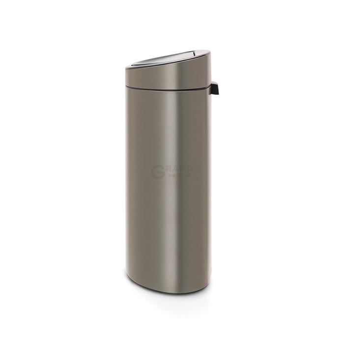 Brabantia Мусорный бак 40 л платиновый Touch Bin | https://grandposuda.com.ua