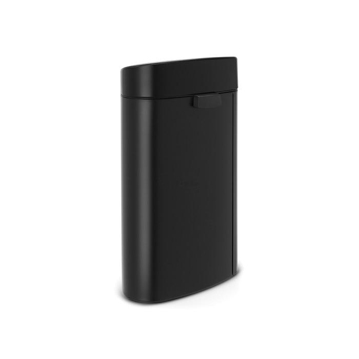 Brabantia Мусорный бак 40 л черный матовый Touch Bin | https://grandposuda.com.ua