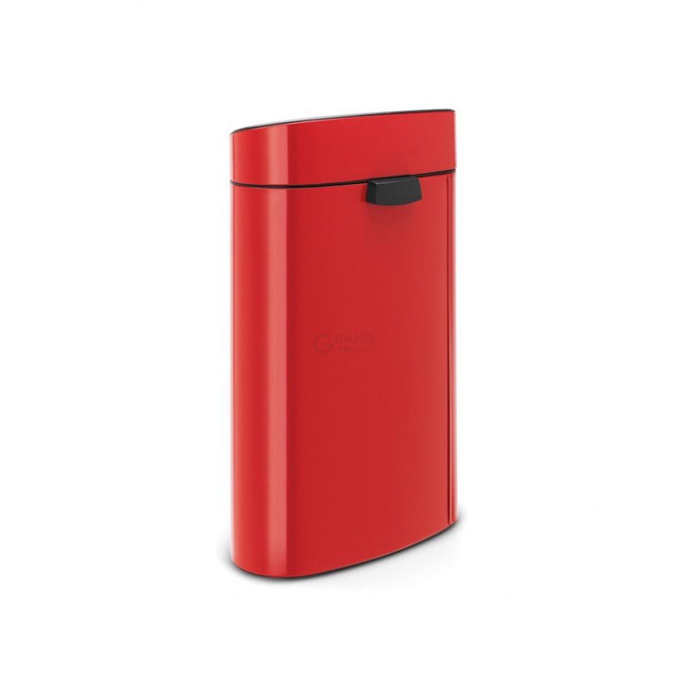 Brabantia Мусорный бак 40 л красный Touch Bin | https://grandposuda.com.ua
