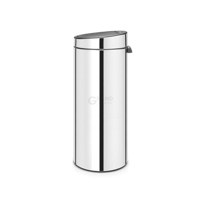 Brabantia Сміттєвий бак 30 л глянцева сталь Touch Bin | https://grandposuda.com.ua
