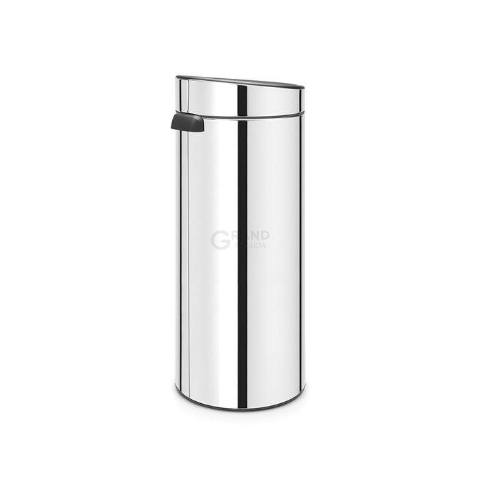 Brabantia Сміттєвий бак 30 л глянцева сталь Touch Bin | https://grandposuda.com.ua