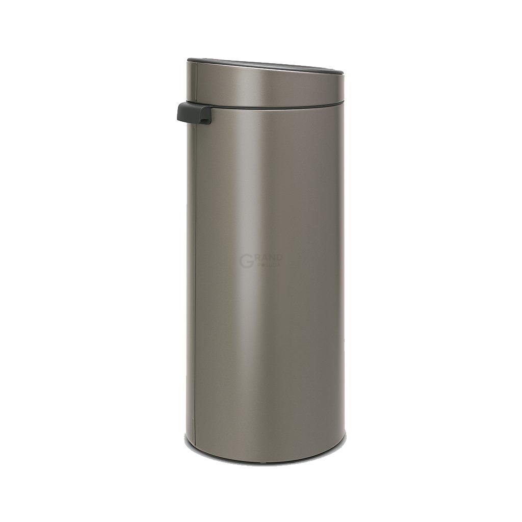 Brabantia Мусорный бак 30 л платиновый Touch Bin | https://grandposuda.com.ua