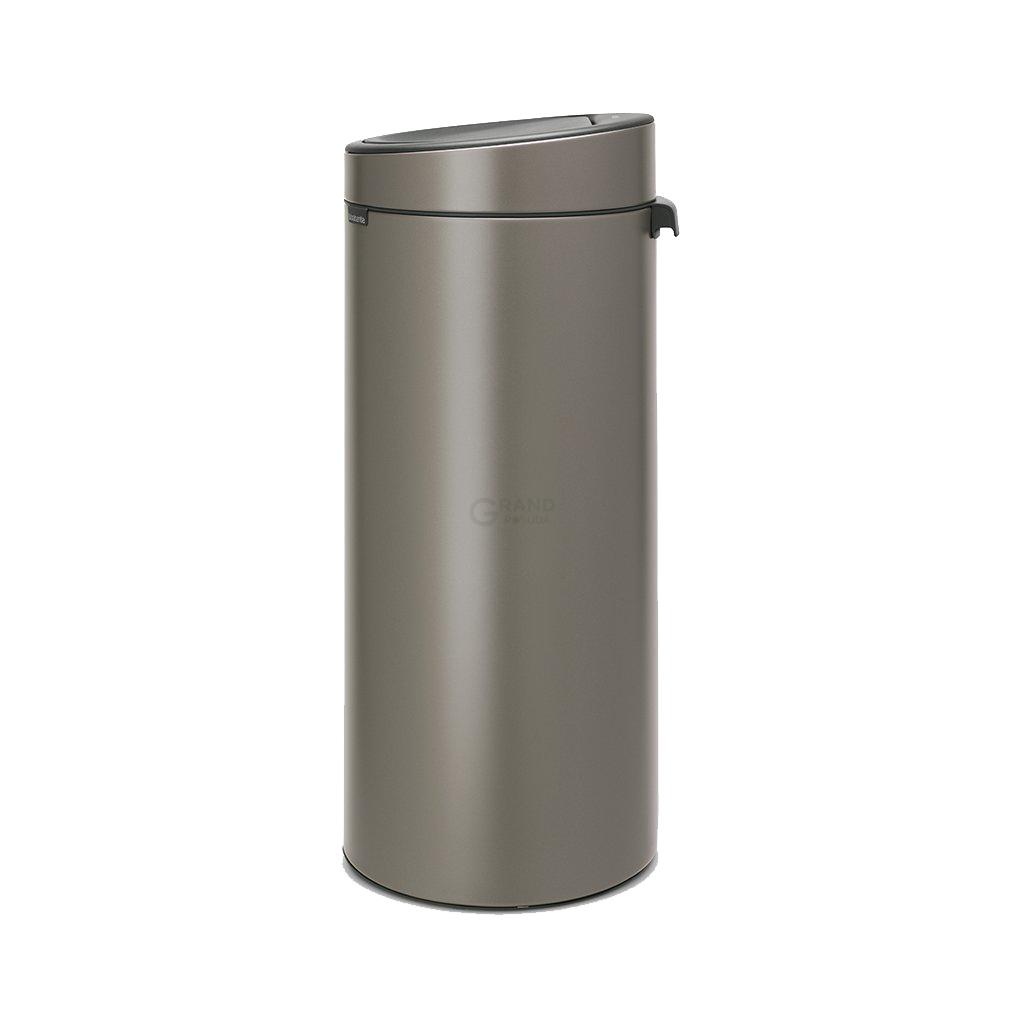Brabantia Мусорный бак 30 л платиновый Touch Bin | https://grandposuda.com.ua