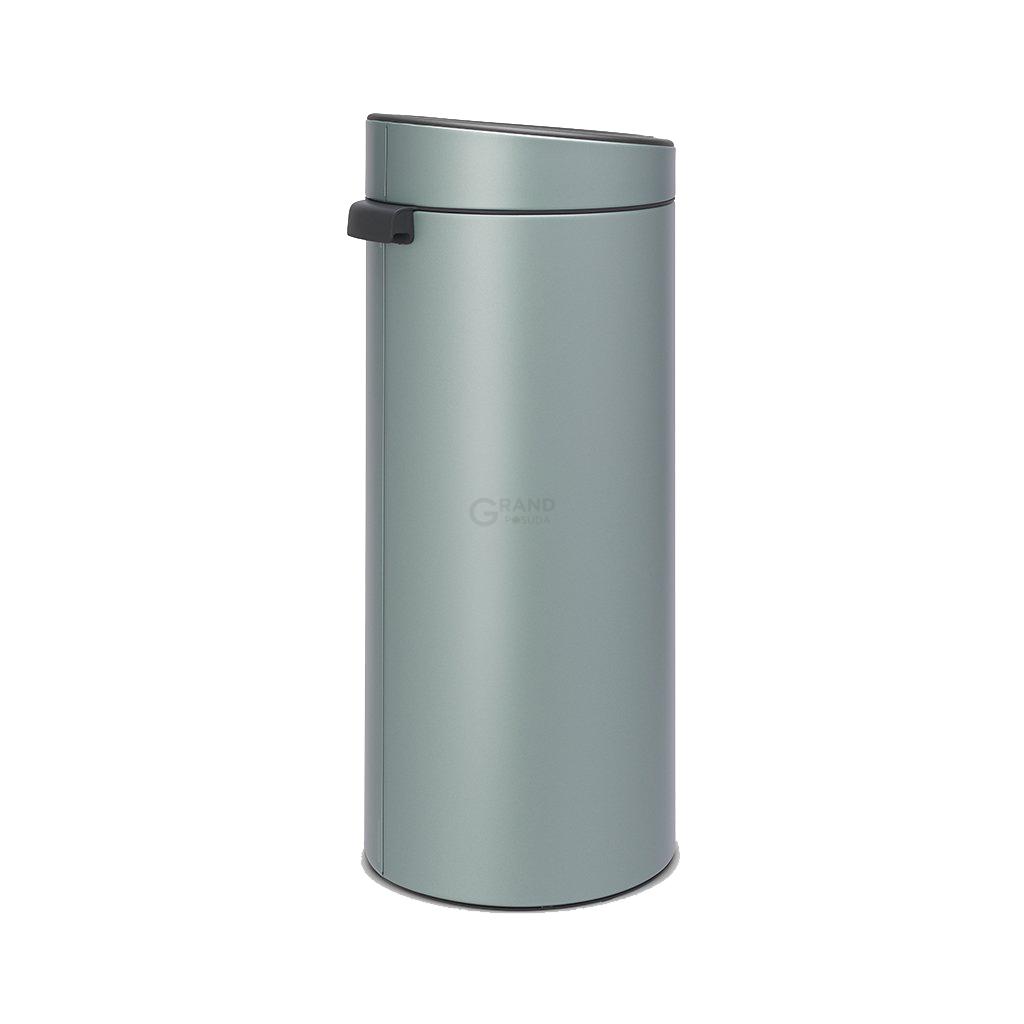 Brabantia Мусорный бак 30 л мятный металлик Touch Bin | https://grandposuda.com.ua