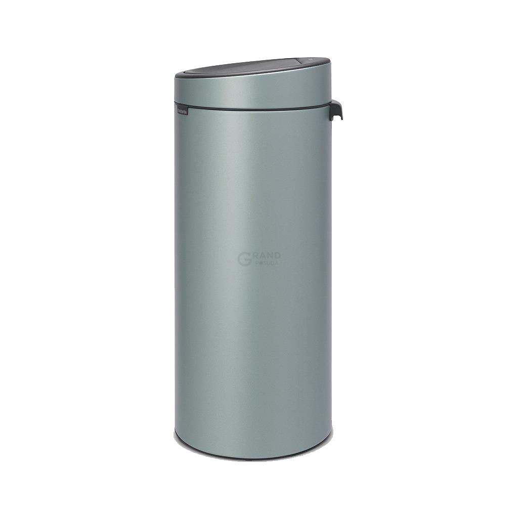Brabantia Мусорный бак 30 л мятный металлик Touch Bin | https://grandposuda.com.ua