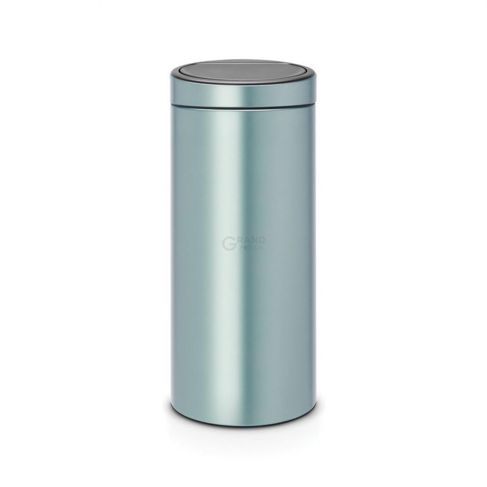 Brabantia Мусорный бак 30 л мятный металлик Touch Bin | https://grandposuda.com.ua
