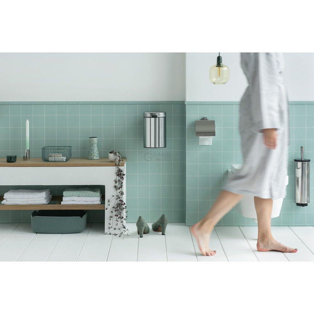 Brabantia Настенный мусорный бак 3 л стальной глянцевый NewIcon | https://grandposuda.com.ua