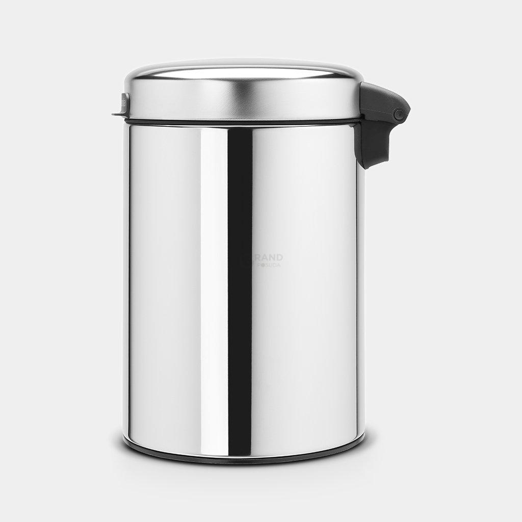 Brabantia Настенный мусорный бак 3 л стальной глянцевый NewIcon | https://grandposuda.com.ua