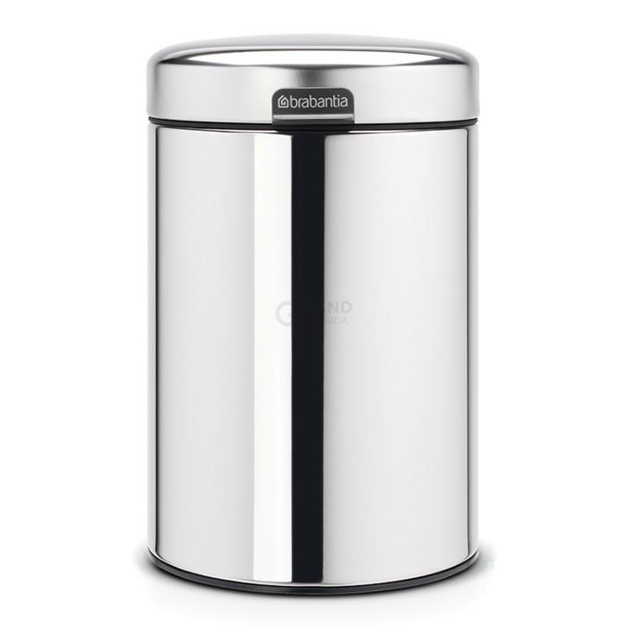 Brabantia Настенный мусорный бак 3 л стальной глянцевый NewIcon Brabantia Настенный мусорный бак 3 л стальной глянцевый NewIcon | https://grandposuda.com.ua