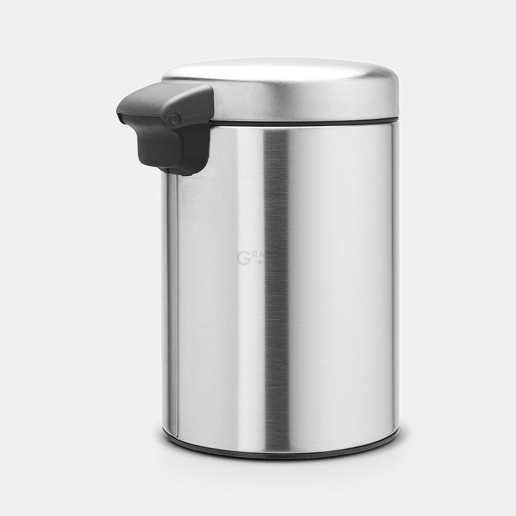 Brabantia Настінний сміттєвий бак 3 л сталевий матовий NewIcon | https://grandposuda.com.ua