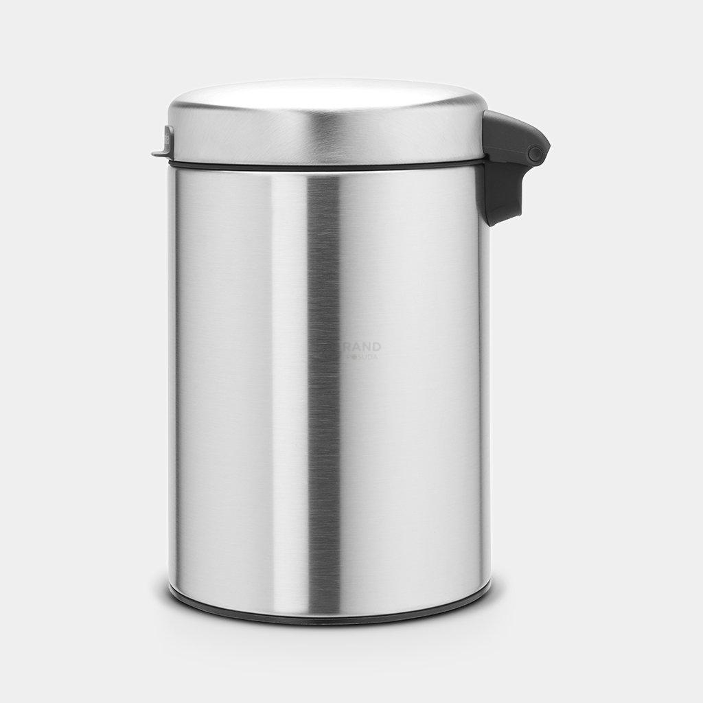 Brabantia Настінний сміттєвий бак 3 л сталевий матовий NewIcon | https://grandposuda.com.ua