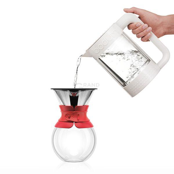 Bodum Кавник з фільтром з силіконової захистом, 1 л, Pour Over | https://grandposuda.com.ua