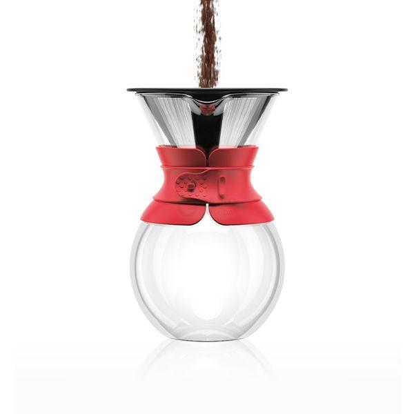 Bodum Кавник з фільтром з силіконової захистом, 1 л, Pour Over | https://grandposuda.com.ua