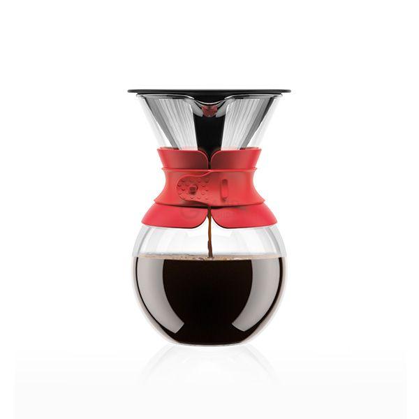 Bodum Кавник з фільтром з силіконової захистом, 1 л, Pour Over | https://grandposuda.com.ua