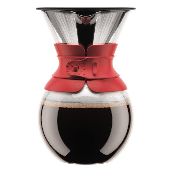 Bodum Кавник з фільтром з силіконової захистом, 1 л, Pour Over | https://grandposuda.com.ua