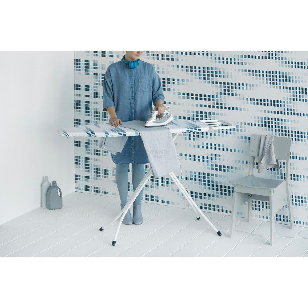 Brabantia Доска со стационарной подставкой для парового утюга 124 x 38 см (B) MUSIC | https://grandposuda.com.ua