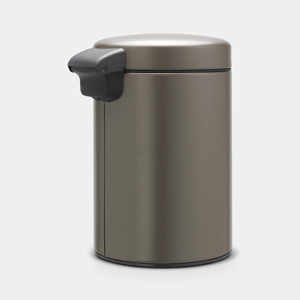 Brabantia Настенный мусорный бак 3 л платиновый NewIcon | https://grandposuda.com.ua