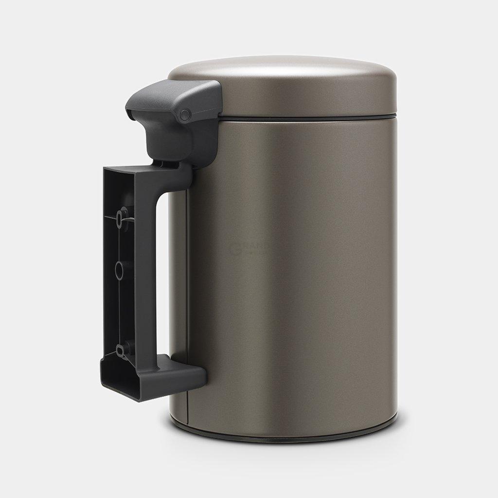 Brabantia Настенный мусорный бак 3 л платиновый NewIcon | https://grandposuda.com.ua