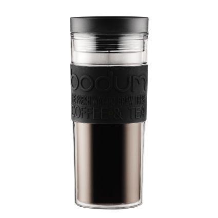 Bodum Кружка черная, 0,45 л, Travel Mug | https://grandposuda.com.ua