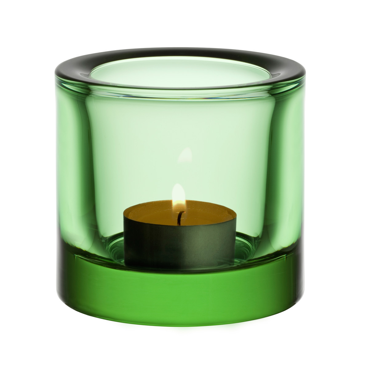 Iittala Підсвічник для чайної свічки 6,9х6 см зелений Kivi | https://grandposuda.com.ua