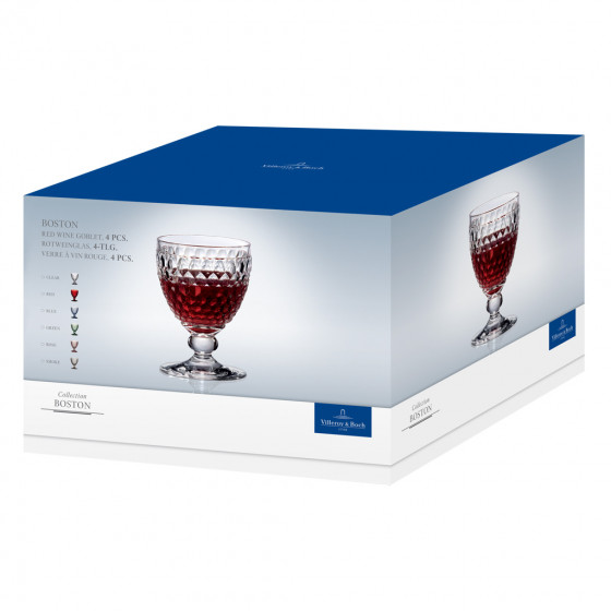 Villeroy & Boch Келих для червоного вина 132 мм, білий Boston | https://grandposuda.com.ua