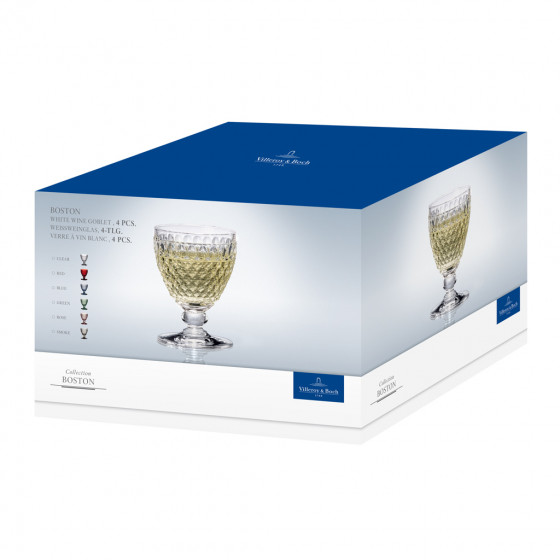 Villeroy & Boch Бокал для белого вина 120 мм, белый Boston | https://grandposuda.com.ua