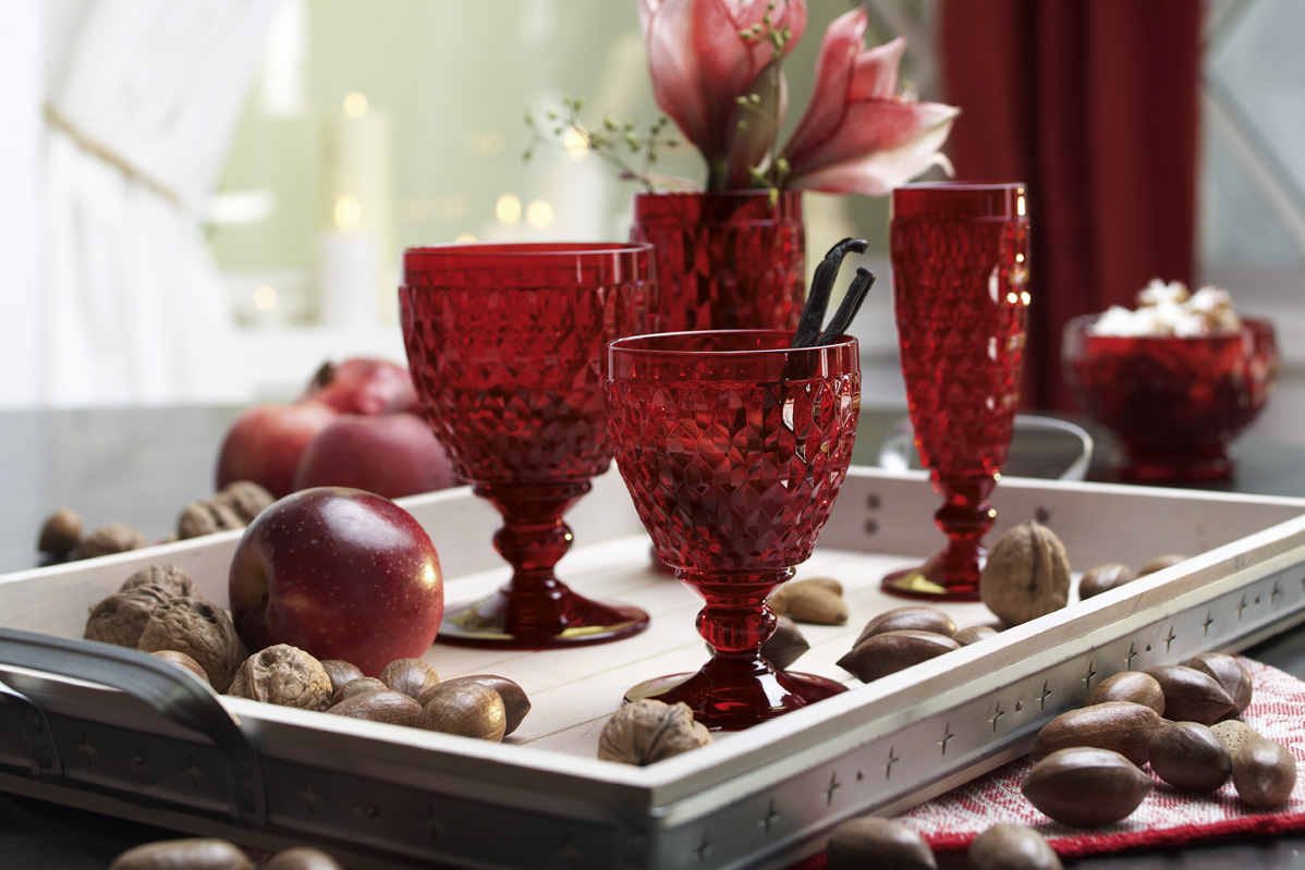 Villeroy & Boch Бокал для белого вина 120 мм, красный Boston | https://grandposuda.com.ua