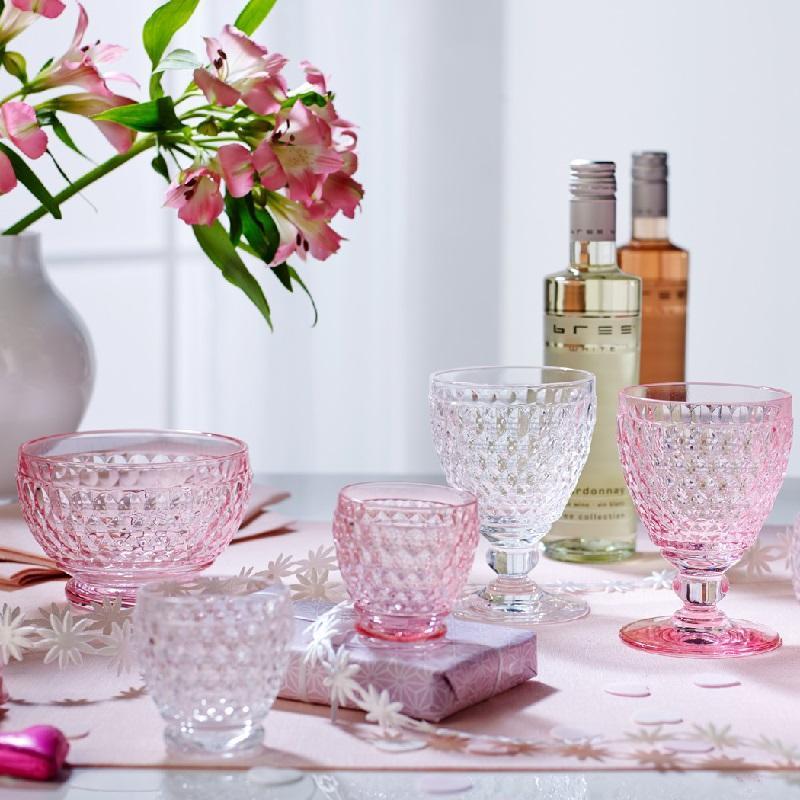Villeroy & Boch Бокал для белого вина 120 мм, розовый Boston | https://grandposuda.com.ua
