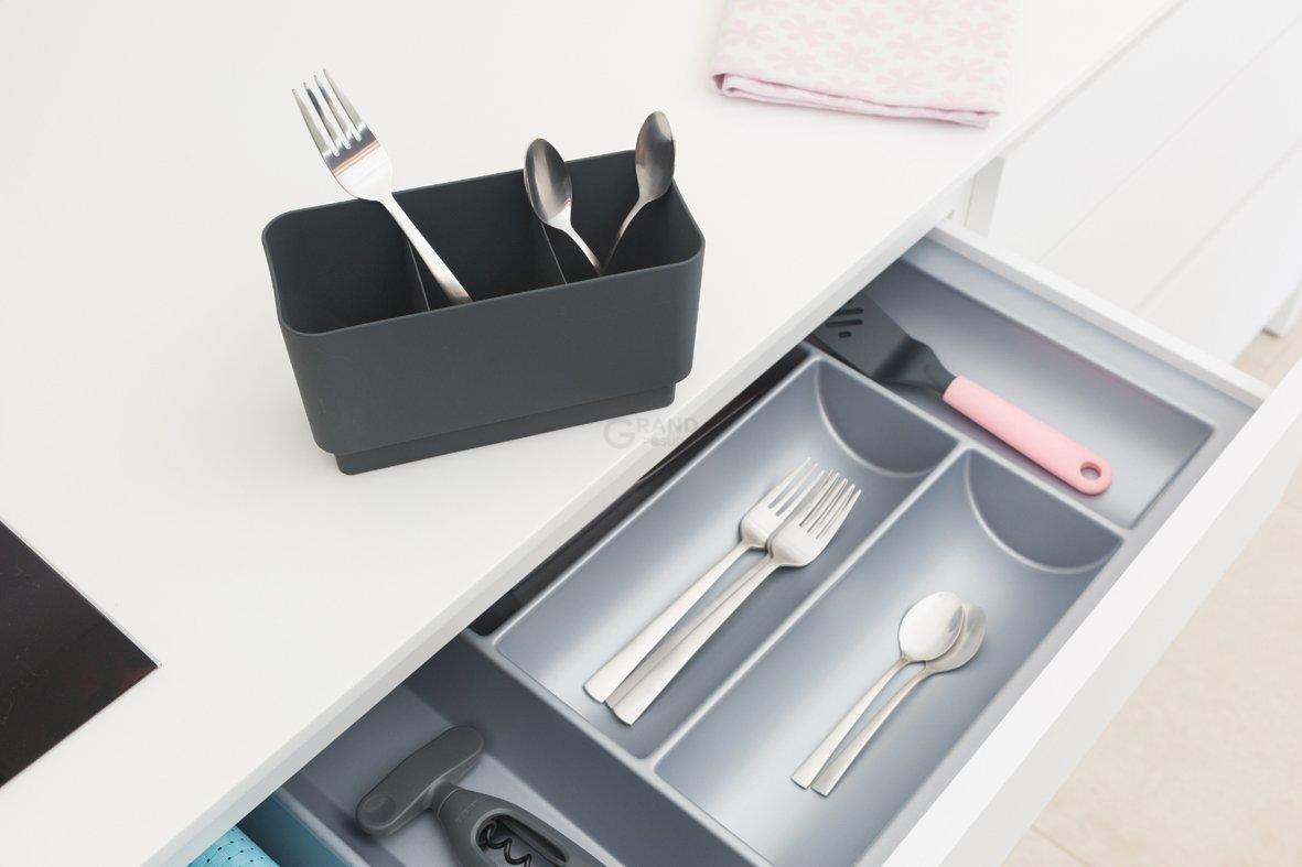 Brabantia Сушарка для посуду темно-сіра 13х38,5х50 см | https://grandposuda.com.ua