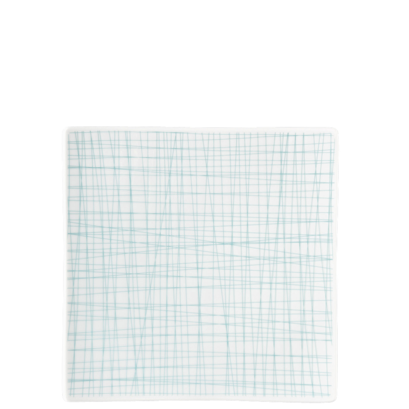 Rosenthal Тарелка 21 см квадратная Line Aqua Mesh Colours | https://grandposuda.com.ua