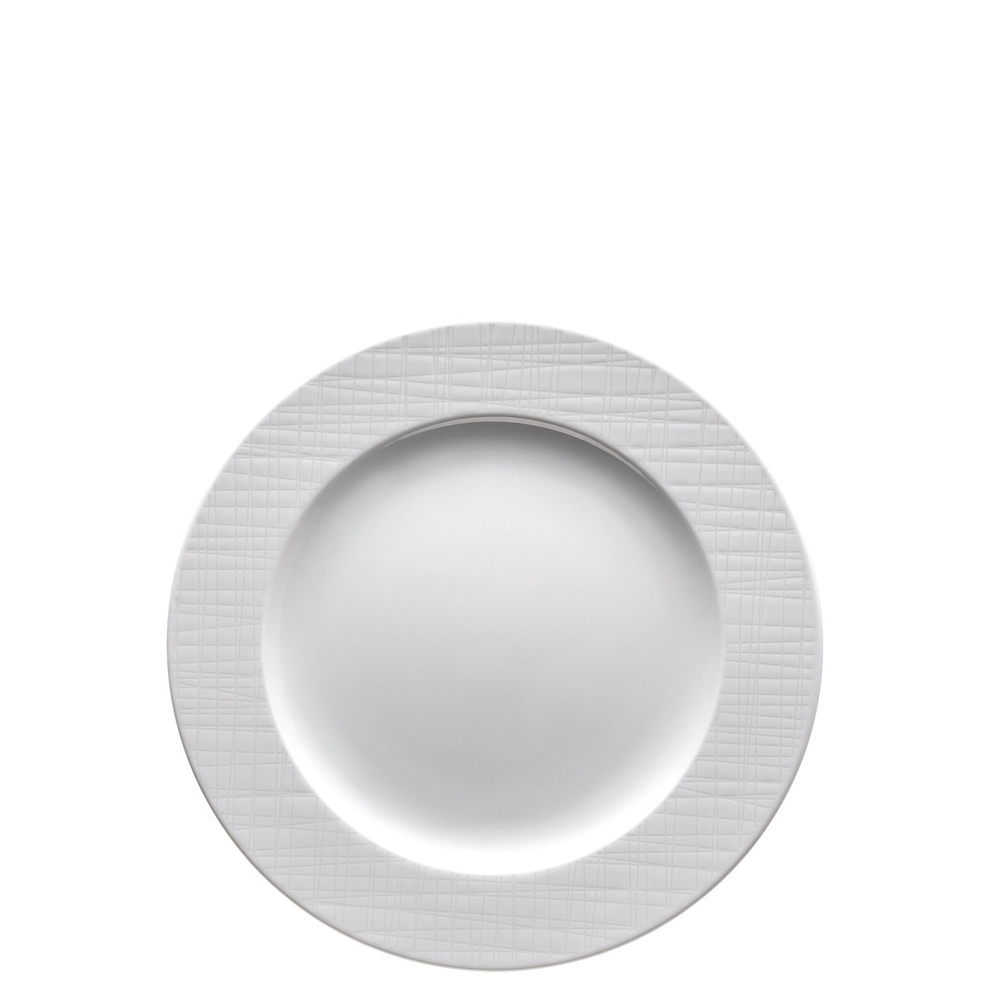Rosenthal Тарелка 23 cм для десерта с ободком белая Mesh Colours | https://grandposuda.com.ua