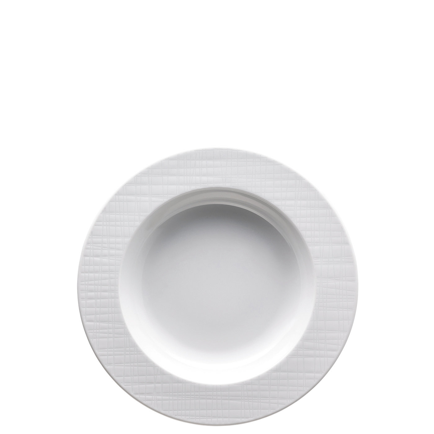 Rosenthal Тарелка для супа 23 cм с ободком белая Mesh Colours | https://grandposuda.com.ua