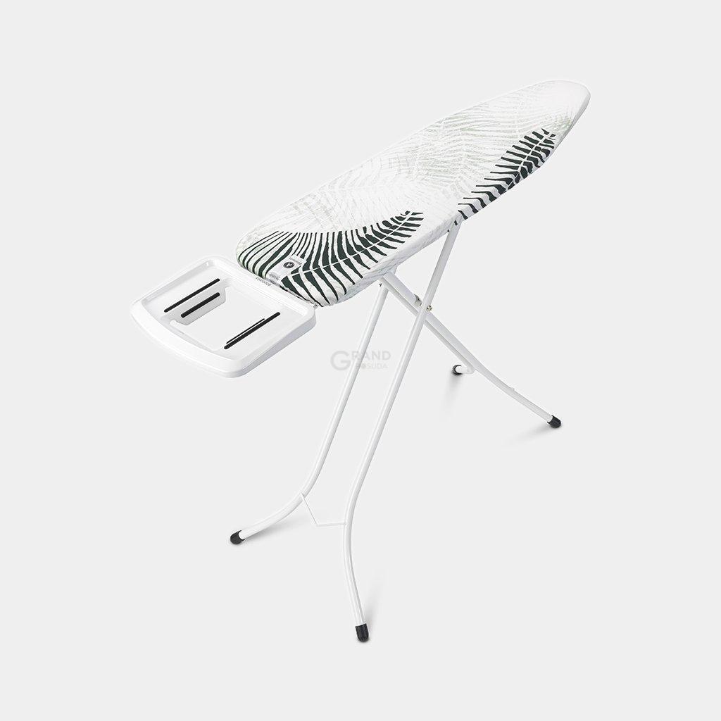Brabantia Доска со стационарной подставкой для парового утюга 110 x 30 cm (A) Fern Shades | https://grandposuda.com.ua