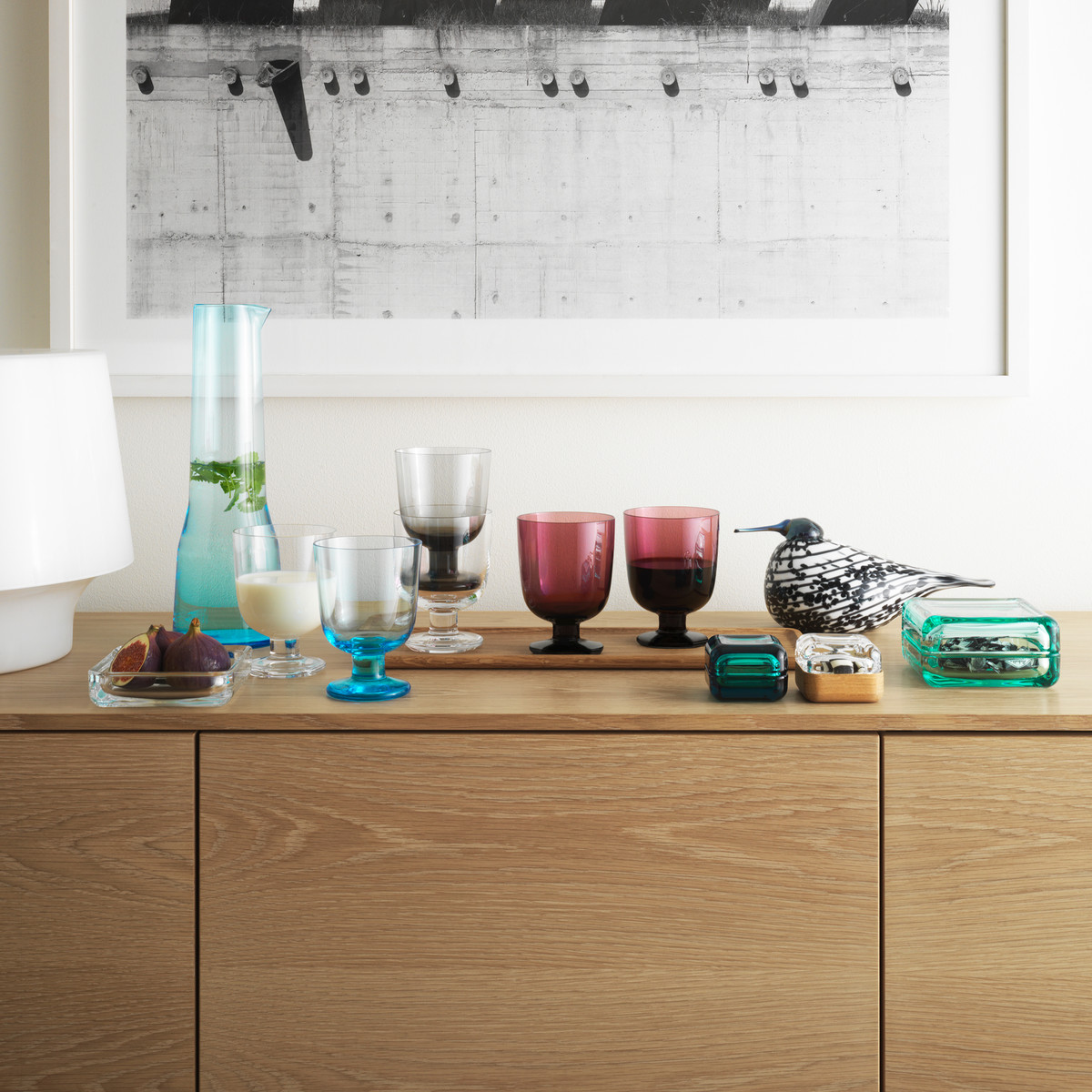 Iittala Шкатулка 5,5х10,8х10,8 см синя / морська Vitriini | https://grandposuda.com.ua