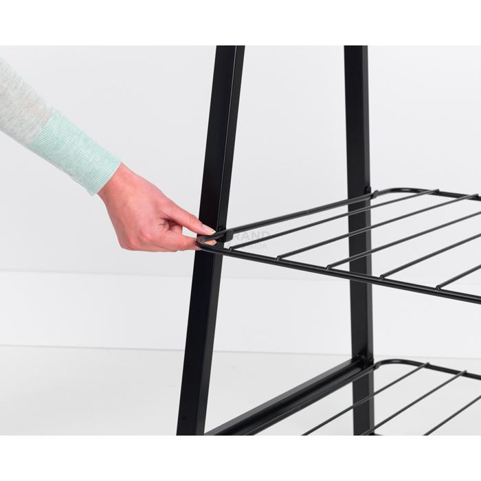 Brabantia Стійка для одягу 190х60,6х57 см чорна | https://grandposuda.com.ua