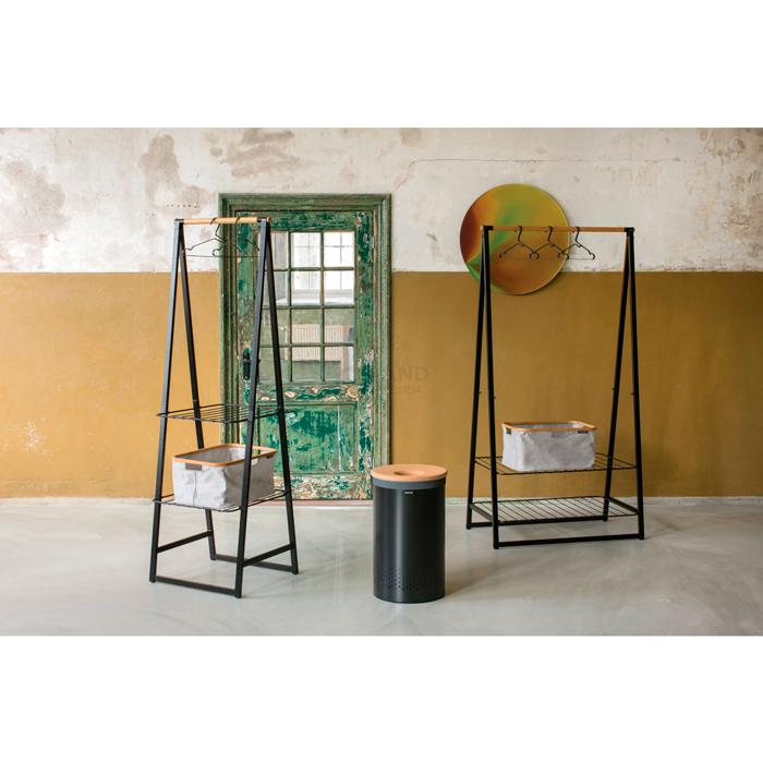 Brabantia Стійка для одягу 190х60,6х57 см чорна | https://grandposuda.com.ua