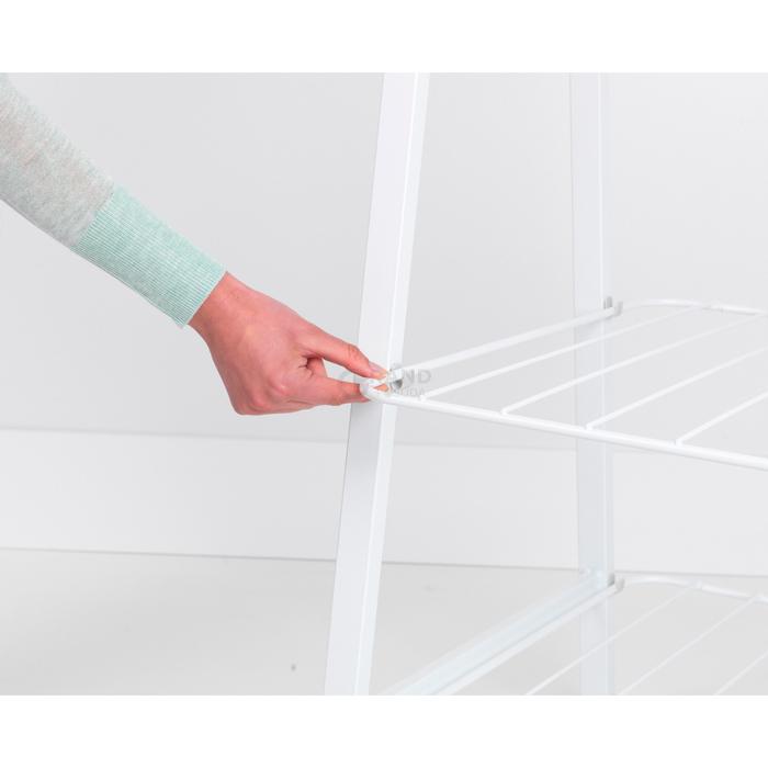 Brabantia Стойка для одежды 190х98,9х57 см белая | https://grandposuda.com.ua