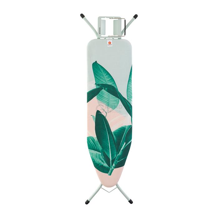 Brabantia Доска с подставкой для парового утюга 124 x 38 см (B) Tropical Leaves | https://grandposuda.com.ua