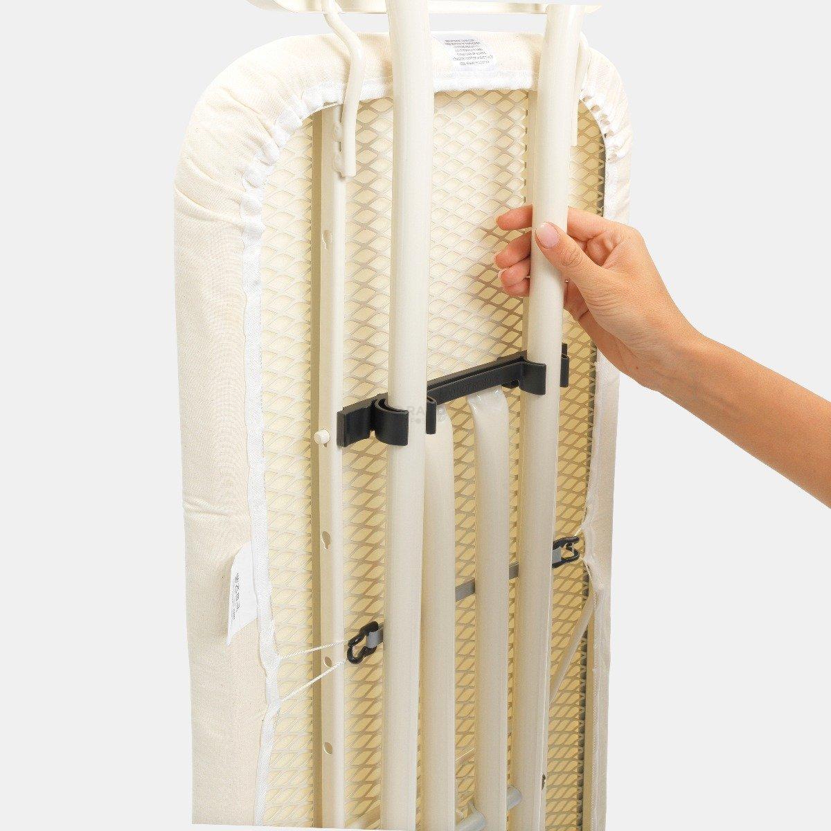 Brabantia Доска со стационарной подставкой для парового утюга 124 x 38 см (B) Tropical Leaves | https://grandposuda.com.ua