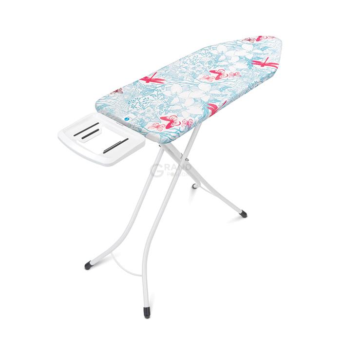 Brabantia Доска со стационарной подставкой для парового утюга 124 x 45 см (С) Botanical | https://grandposuda.com.ua