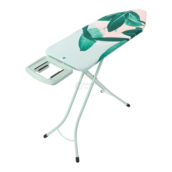 Brabantia Доска со стационарной подставкой для парового утюга 124 x 45 см (С) Tropical Leaves | https://grandposuda.com.ua