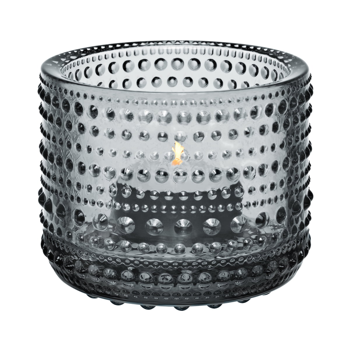 Iittala Підсвічник 6,4х7,7 см сірий Kastehelmi | https://grandposuda.com.ua