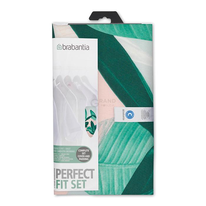 Brabantia Чохол з шарами фетру 4 мм + поролону 4 мм, 124 x 45 см (С) Tropical Leaves | https://grandposuda.com.ua
